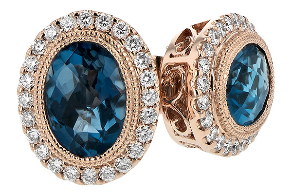 G244-19650: EARR 1.76 LONDON BLUE TOPAZ 2.01 TGW