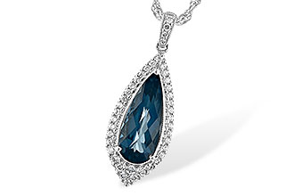 G244-21468: NECK 2.40 LONDON BLUE TOPAZ 2.65 TGW