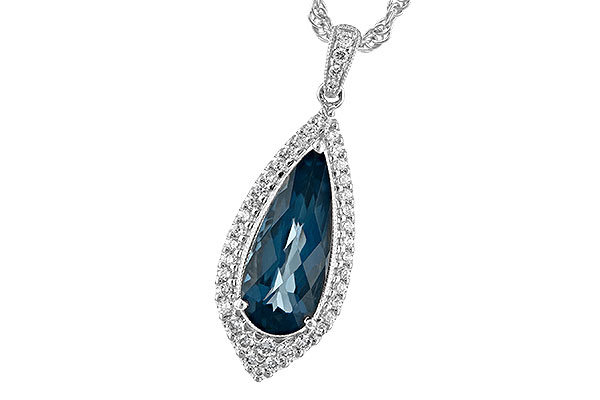 G244-21468: NECK 2.40 LONDON BLUE TOPAZ 2.65 TGW