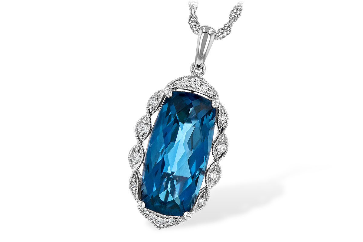 G245-10550: NECK 6.70 LONDON BLUE TOPAZ 6.81 TGW