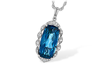 G245-10550: NECK 6.70 LONDON BLUE TOPAZ 6.81 TGW