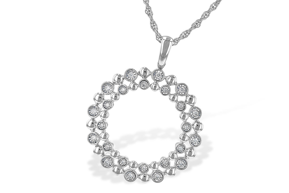 G245-14195: NECKLACE .12 TW