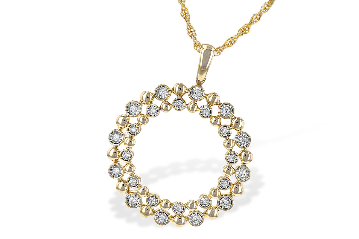 G245-14195: NECKLACE .12 TW