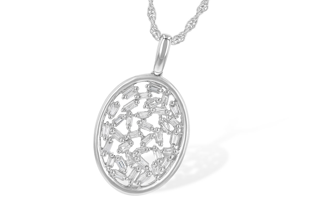 G245-14250: NECK .34 TW BAGUETTE DIAS