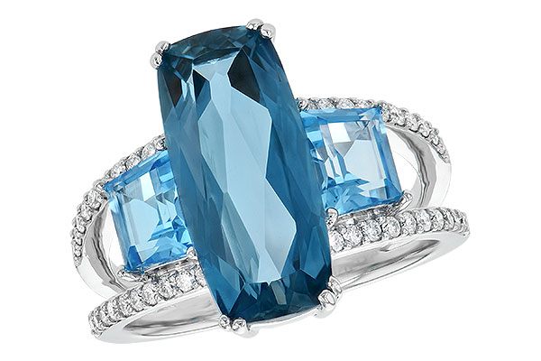 G245-15132: LDS RG 6.40 TW BLUE TOPAZ 6.67 TGW