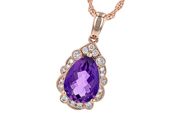 G245-16932: NECKLACE 1.53 AMETHYST 1.68 TGW (10x7 PS)