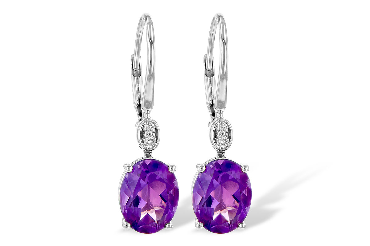 G245-17823: EARR 2.85 TW AMETHYST 2.90 TGW (9x7MM AMY)