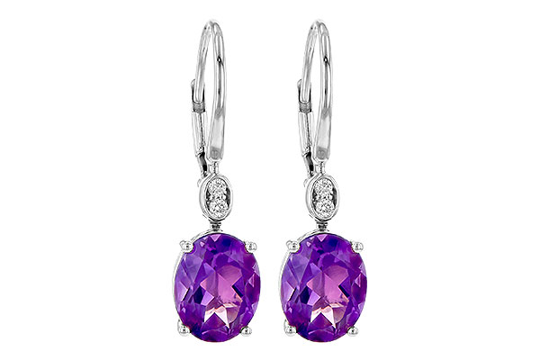 G245-17823: EARR 2.85 TW AMETHYST 2.90 TGW (9x7MM AMY)