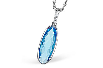 G327-85150: NECK 1.90 BLUE TOPAZ 1.93 TGW