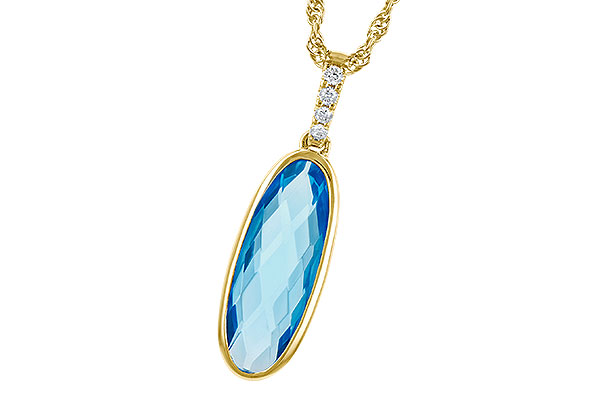 G327-85150: NECK 1.90 BLUE TOPAZ 1.93 TGW