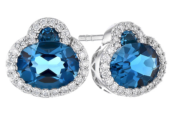 G327-88759: EARR 2.60 TW LONDON BLUE TOPAZ 2.81 TGW