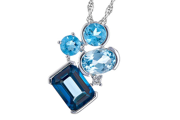 G327-88777: NECK 3.08 BLUE TOPAZ TW 3.11 TGW