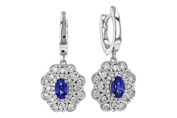 G328-80577: EARR .68 TW SAPPHIRE 1.42 TGW (5x3MM SAPP)