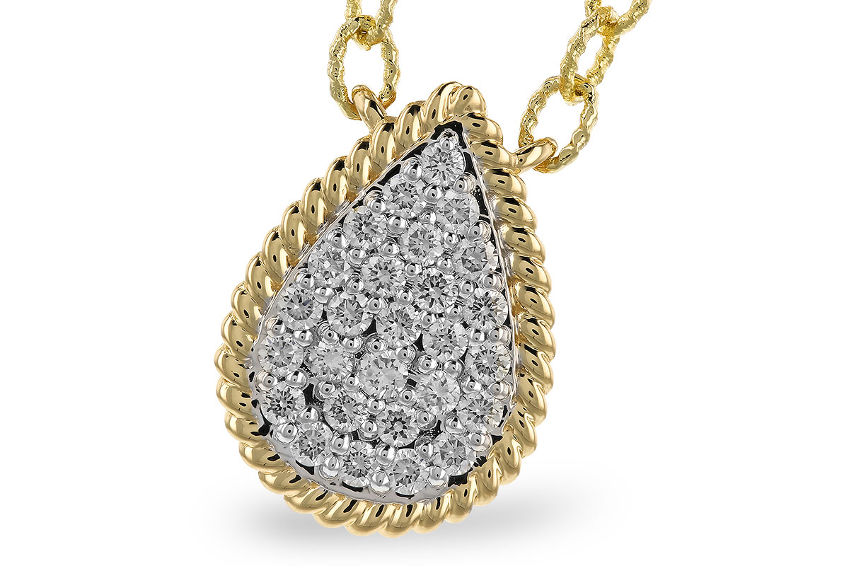 G328-80595: NECKLACE .32 TW (18")