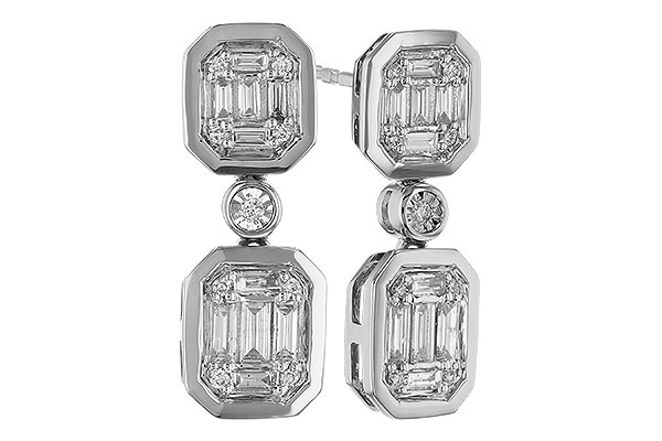 G329-64241: EARRINGS .38 BAG .45 TW