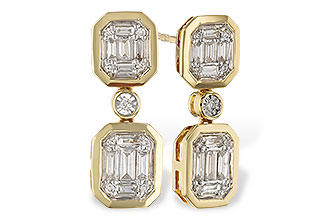 G329-64241: EARRINGS .38 BAG .45 TW