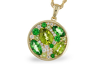 G329-67841: NECK 2.20 TW SEMI-PRECIOUS (TSAV, PER) 2.37 TGW