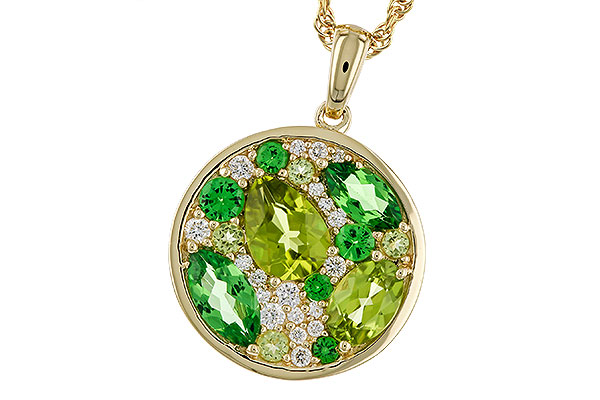 G329-67841: NECK 2.20 TW SEMI-PRECIOUS (TSAV, PER) 2.37 TGW