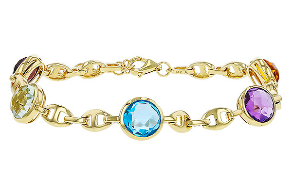G329-67859: BRACELET 7.09 TW SEMI-PREC (GT,CIT,AMY,G.AMY,BT)