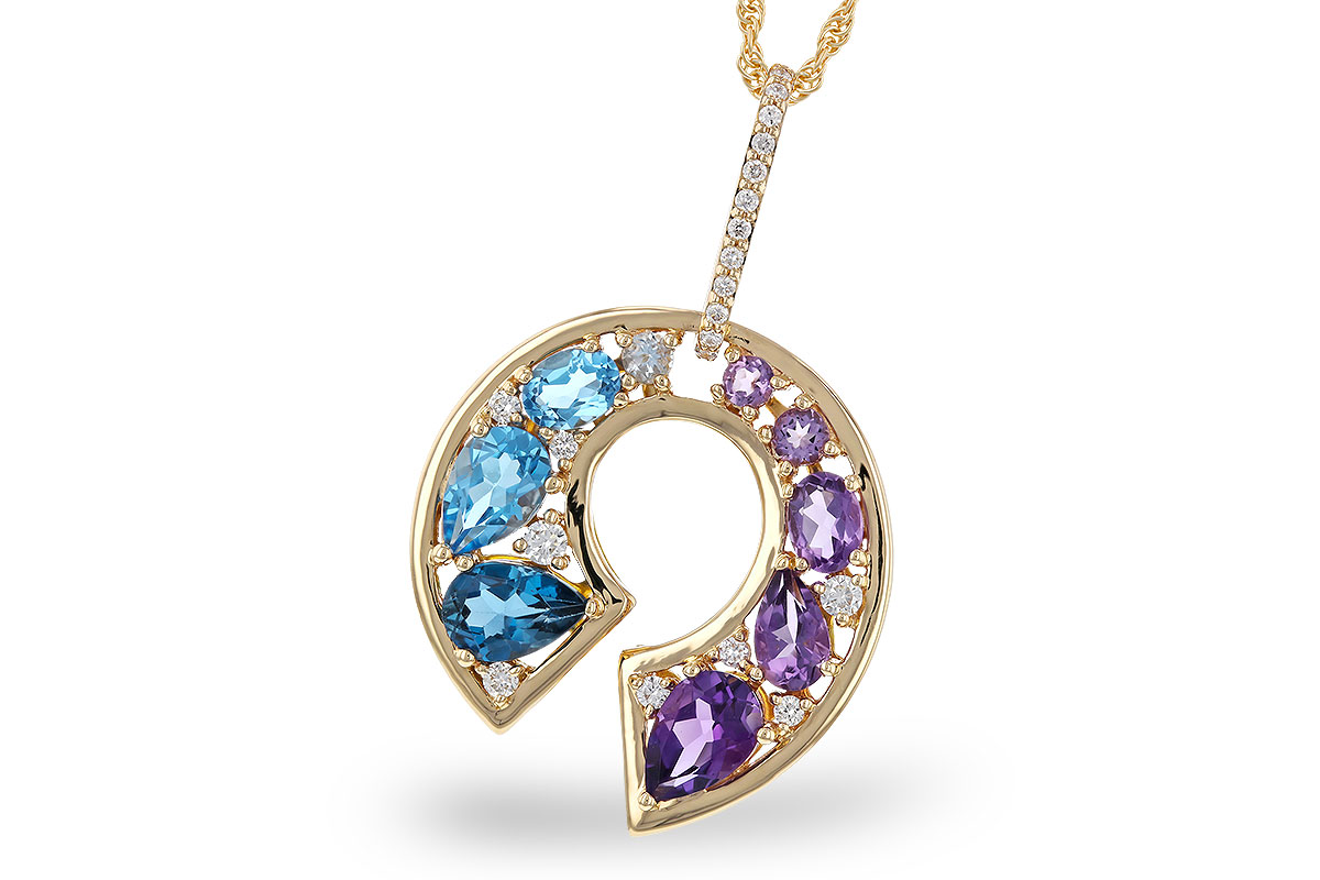 G329-67868: NECKLACE 1.77 SEMI-PREC (AMY & BT) 1.90 TGW