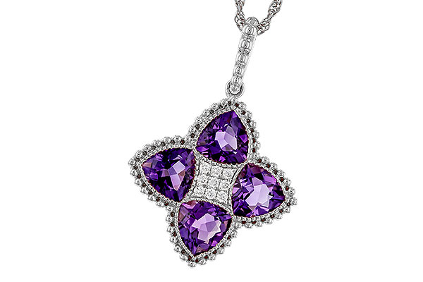 G329-68732: NECKLACE 2.22 AMETHYST 2.28 TGW