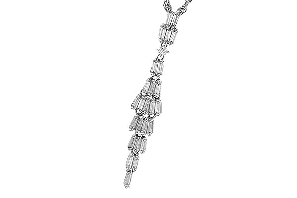 G329-69695: NECKLACE .33 BAG .35 TW