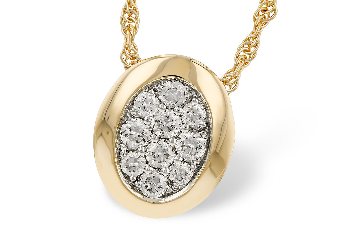 G329-70559: NECKLACE .25 TW