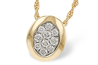 G329-70559: NECKLACE .25 TW