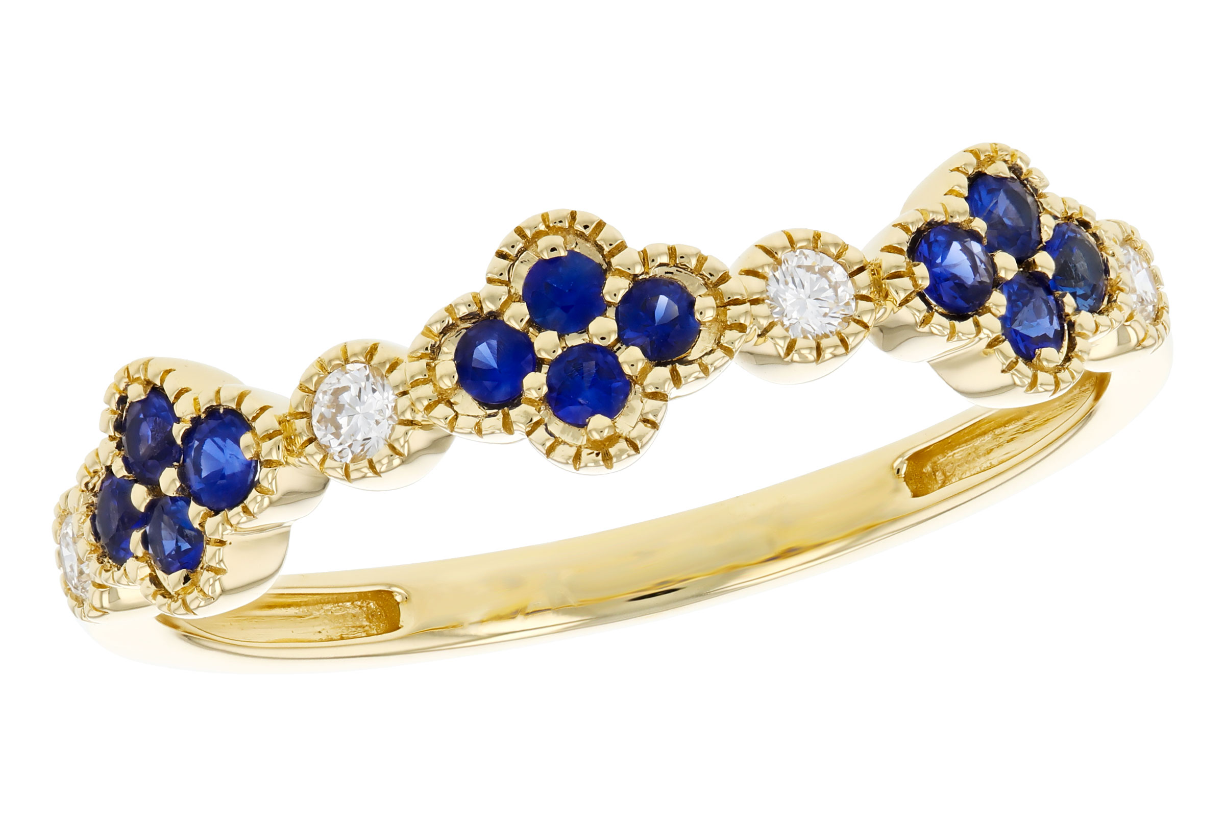 G330-57841: LDS WED RG .23 TW SAPPHIRE .31 TGW
