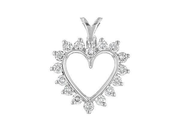 H061-48813: HEART PENDANT .45 TW