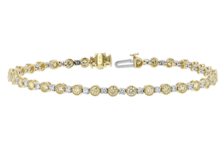 H243-36013: BRACELET 2.22 YELLOW DIA 3.04 TW