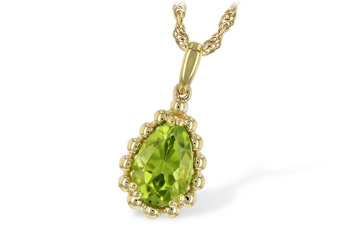 H244-22441: NECKLACE 1.30 CT PERIDOT