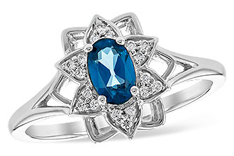 H244-25104: LDS DIA RG .47 BLUE TOPAZ .56 TGW