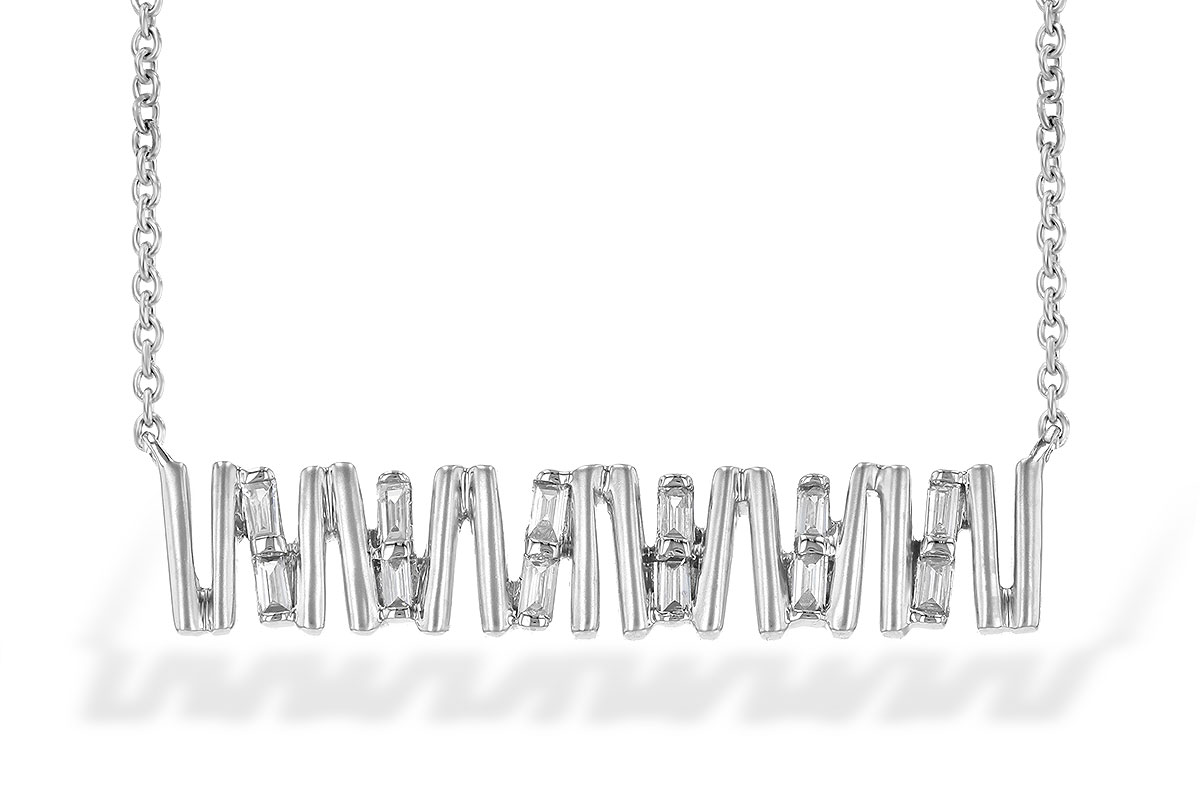 H245-14204: NECK .15 TW BAGUETTE DIAS
