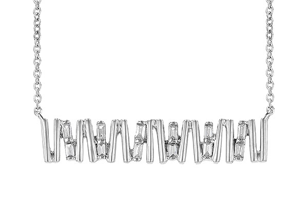 H245-14204: NECK .15 TW BAGUETTE DIAS