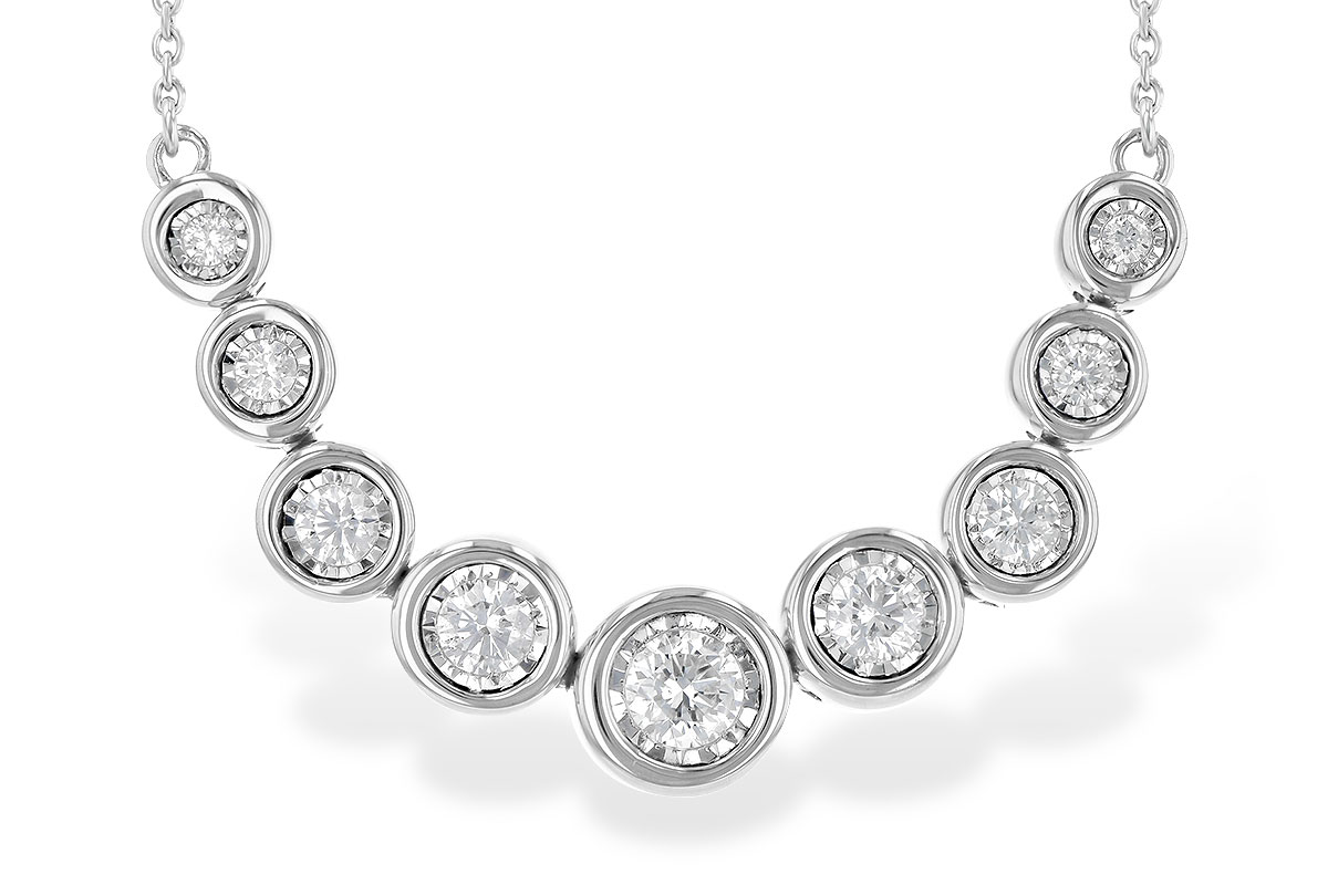 H245-16041: NECKLACE .50 TW