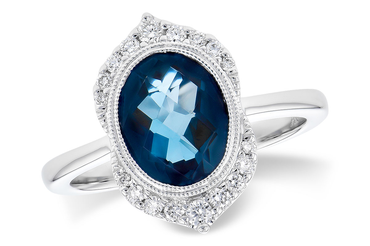 H327-89695: LDS RG 1.86 LONDON BLUE TOPAZ 2.00 TGW