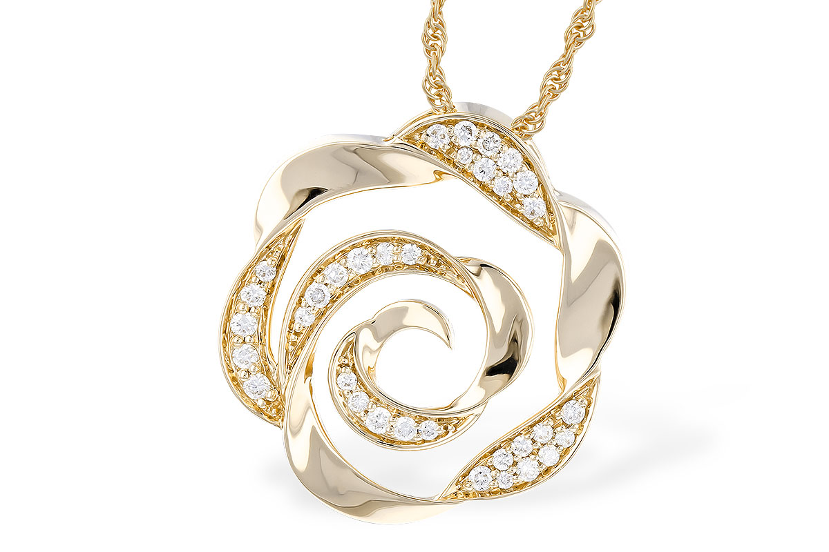 H328-76032: NECKLACE .20 TW