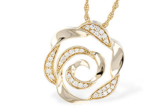 H328-76032: NECKLACE .20 TW