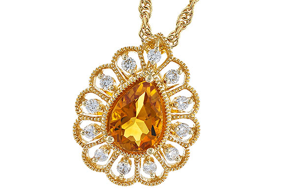 H328-76077: NECK .62 CITRINE .75 TGW