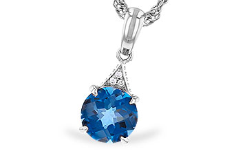 H328-77850: NECK 1.60 LONDON BLUE TOPAZ 1.61 TGW (7MM RD)