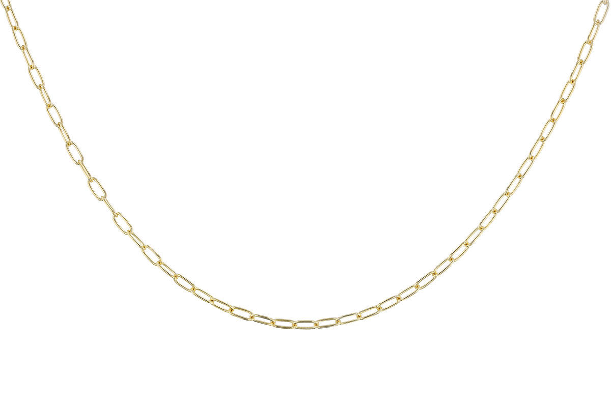 H328-78813: PAPERCLIP SM (8IN, 2.40MM, 14KT, LOBSTER CLASP)