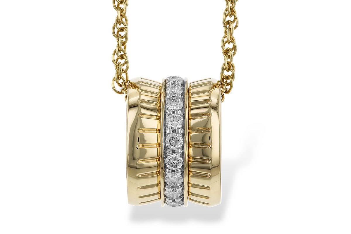 H328-80586: NECKLACE .24 TW