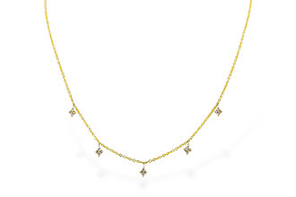 H328-80595: NECKLACE .19 TW (18")