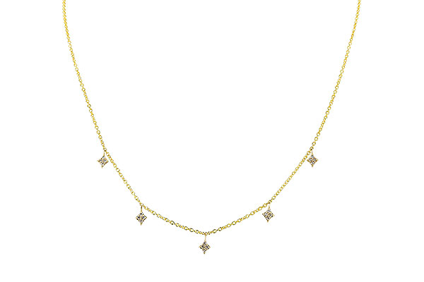 H328-80595: NECKLACE .19 TW (18")