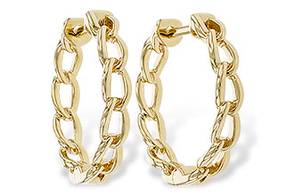 H329-65141: GOLD EARRINGS (18MM)