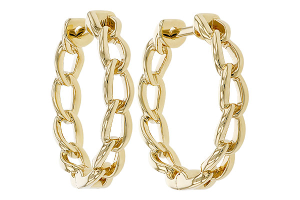 H329-65141: GOLD EARRINGS (18MM)