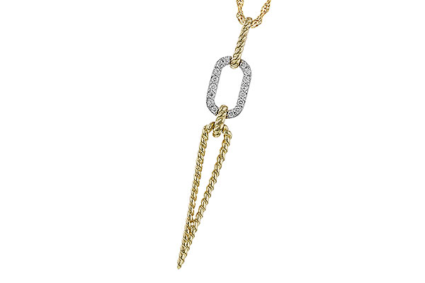 H329-66032: NECKLACE .14 TW