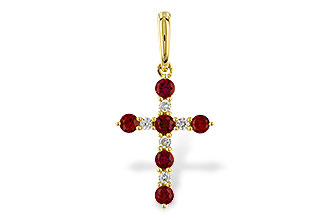 H329-66059: PENDANT .34 TW RUBY .42 TGW