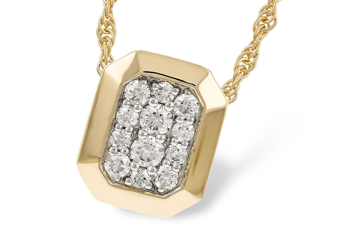 H329-70559: NECKLACE .25 TW